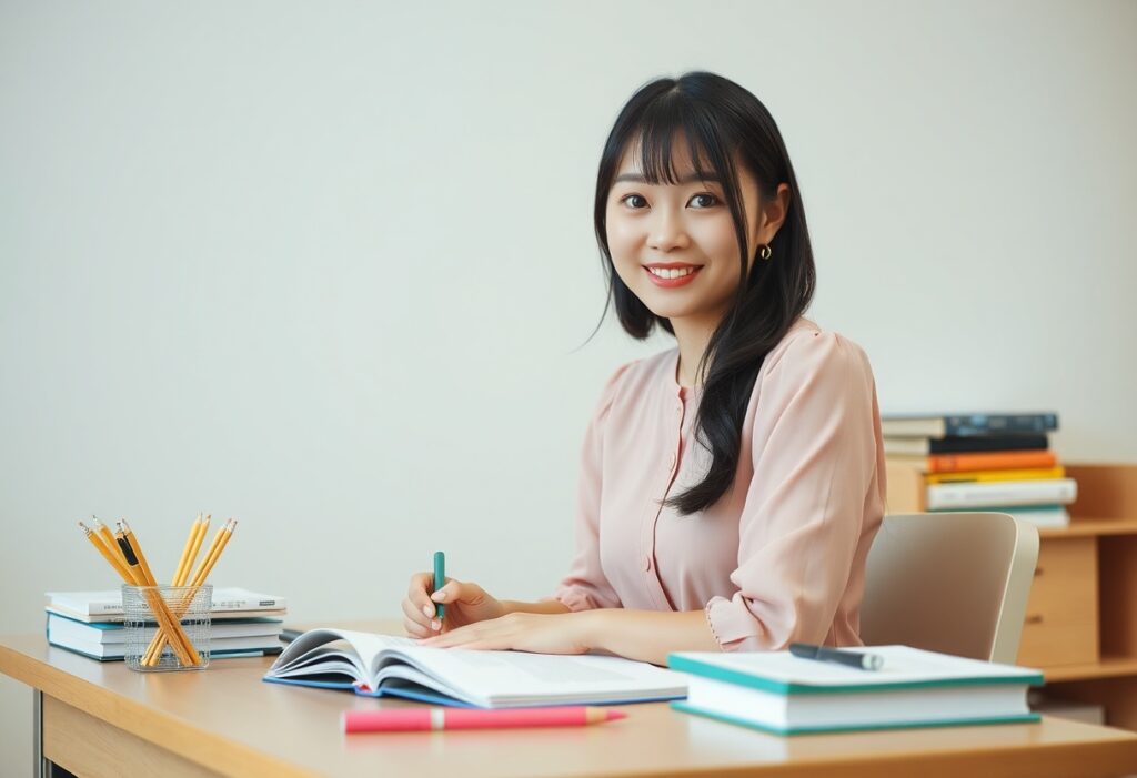 20代日本人女性の手元がノートを持っている写真、高収入アルバイトをイメージ