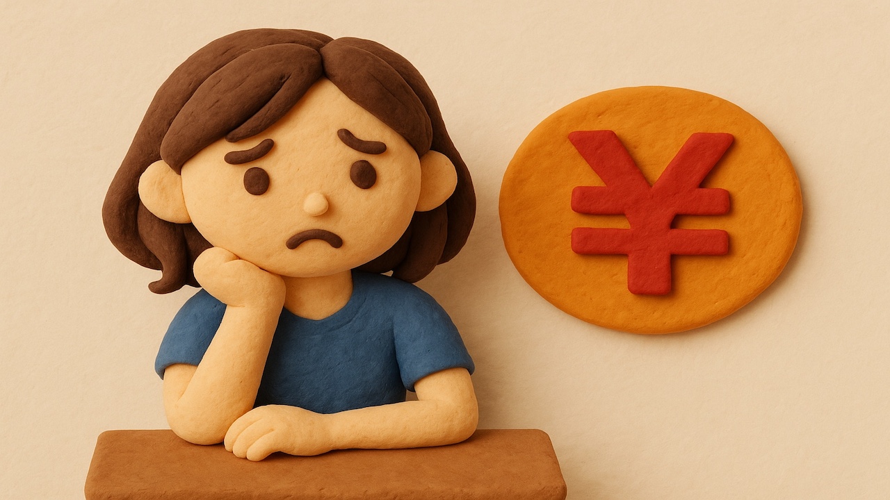 未経験の女性がピンサロでしっかりと稼ぐためのイメージ 女性が安心感のある笑顔でコインを積み上げているシーン