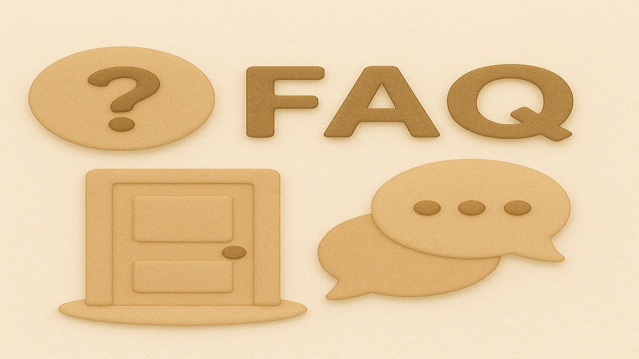 ピンサロに関するFAQをイメージしたClay風イラスト
